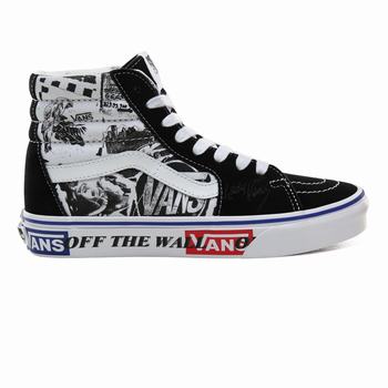 Női Vans Lady Vans Sk8-Hi Magasszárú Cipő VA8105793 Fekete/Fehér